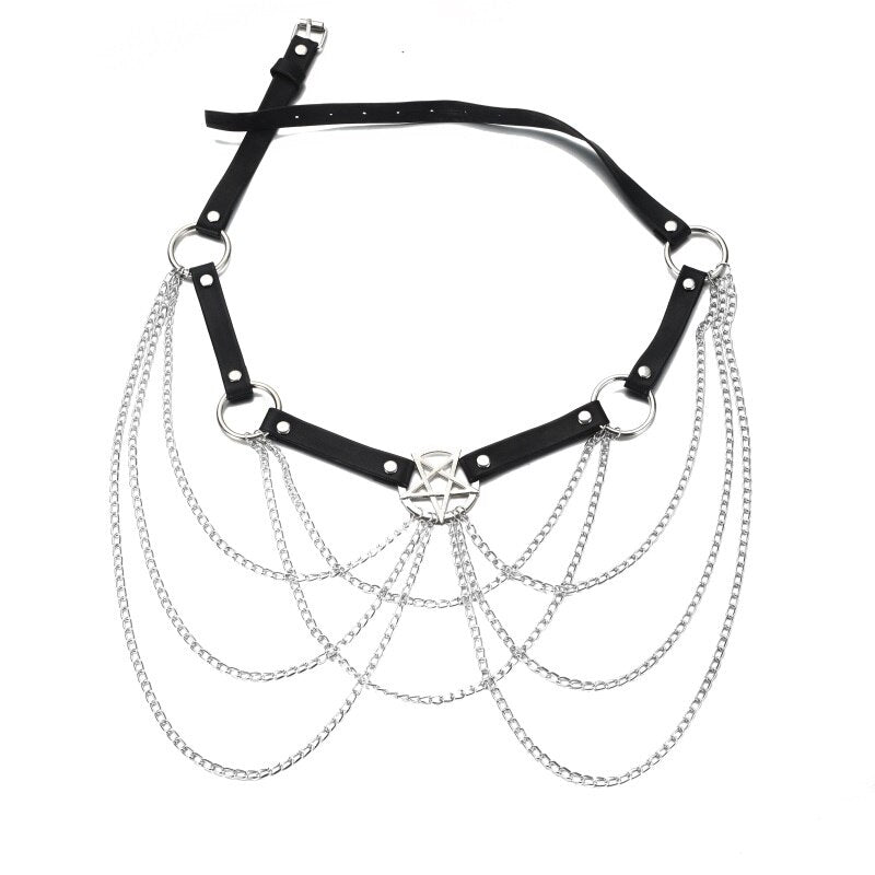 Pentacle Waist Chain