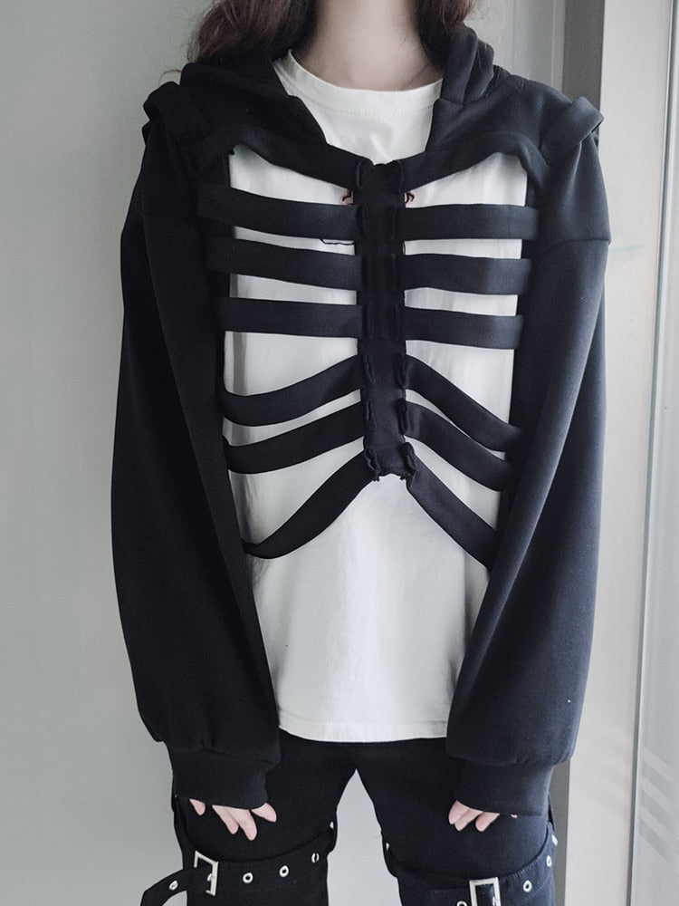 Ribcage Cut-Outs Hoodie