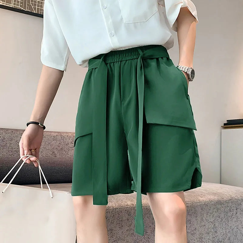 Outer Pocket Tie-Up Shorts