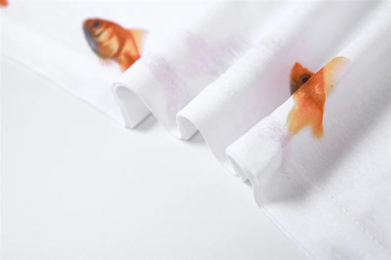 Goldfish Print Mini Dress