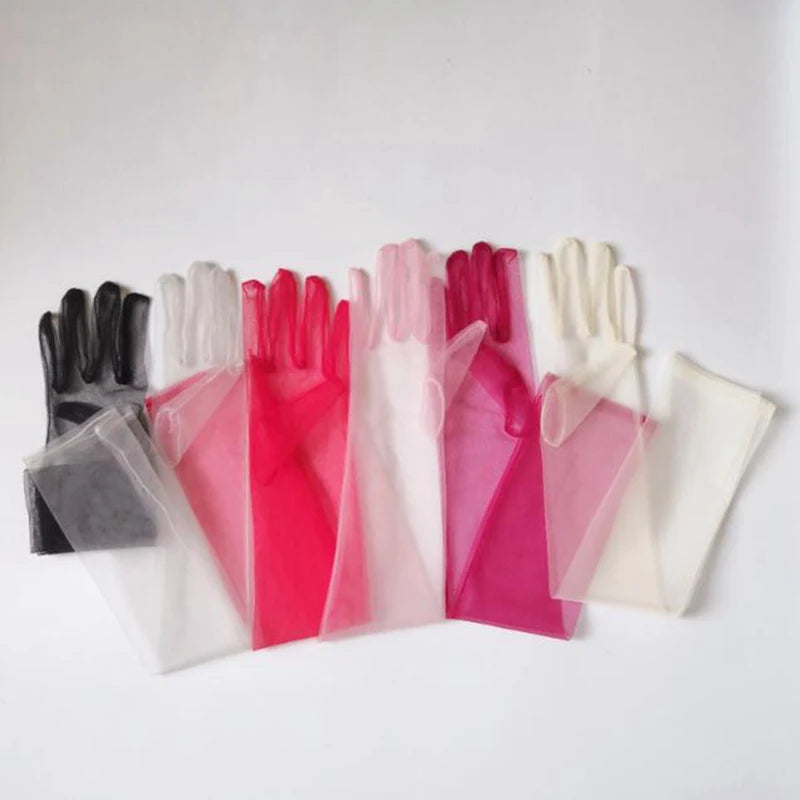 Sheer Elbow Length Gloves