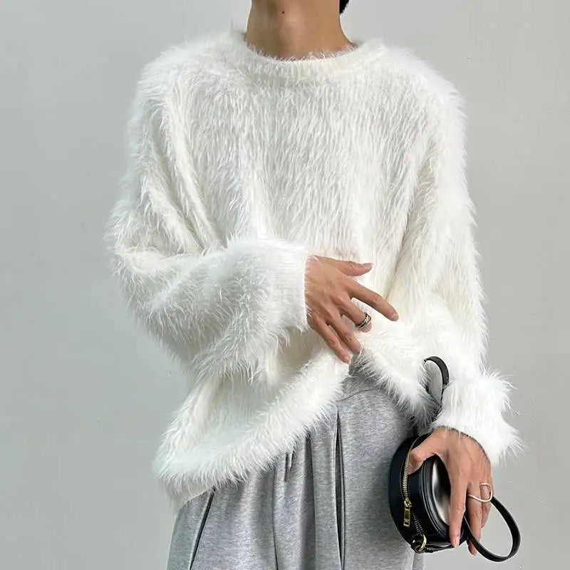 Faux Fur Pullover Sweater
