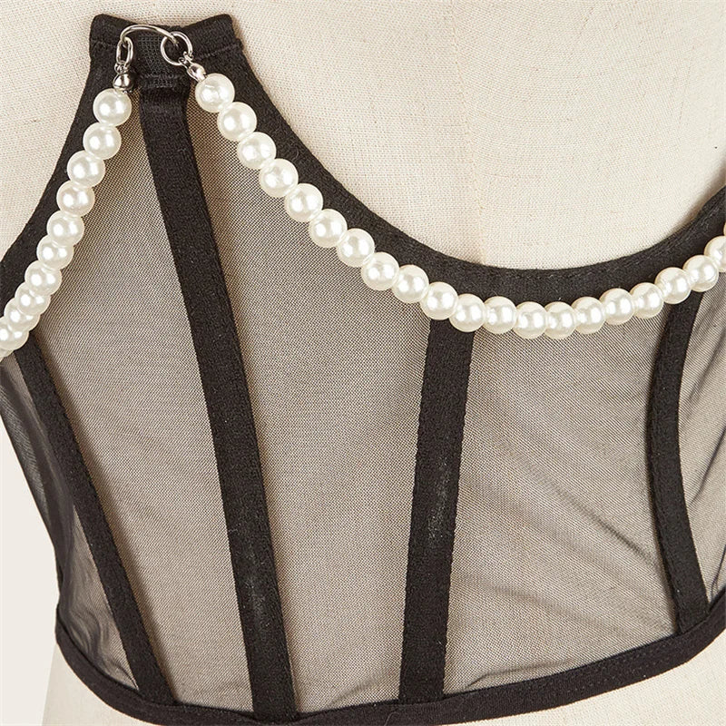 Elegant Pearl Corset