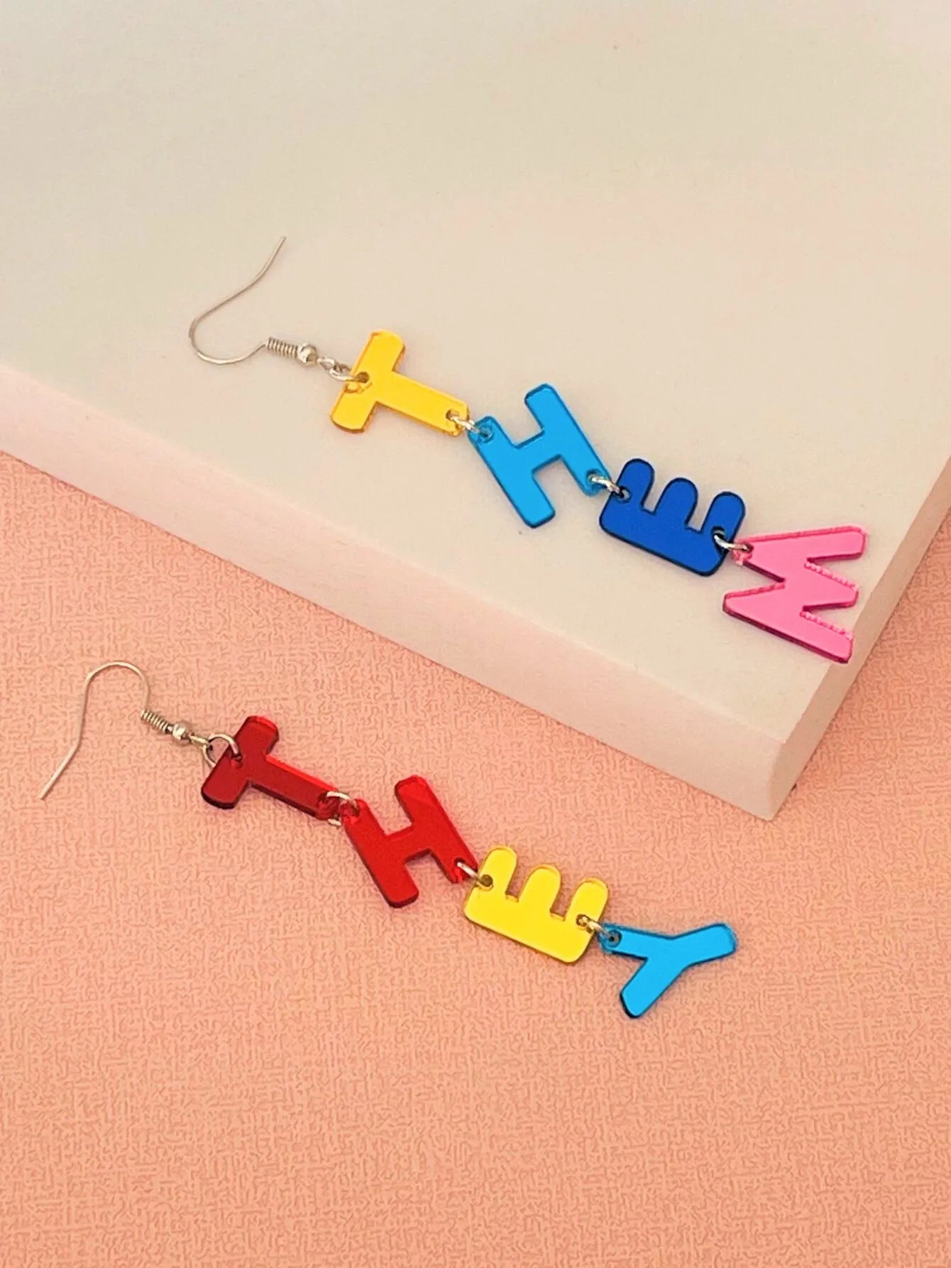 Colorful They/Them Earrings