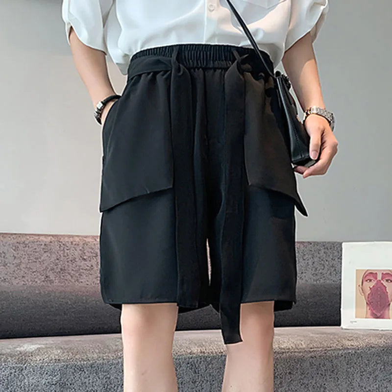 Outer Pocket Tie-Up Shorts