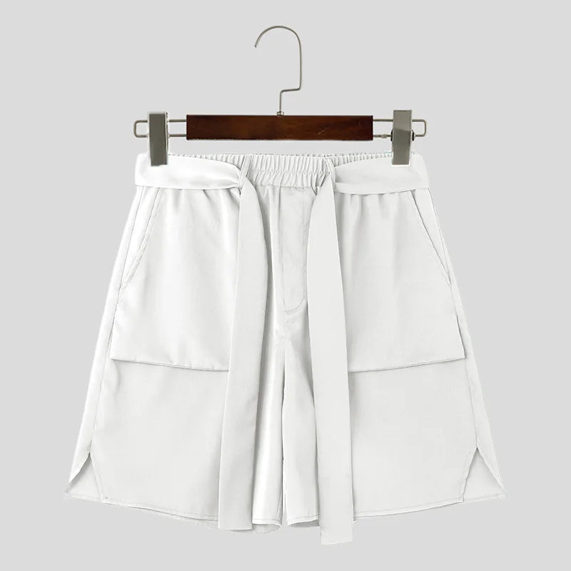 Outer Pocket Tie-Up Shorts