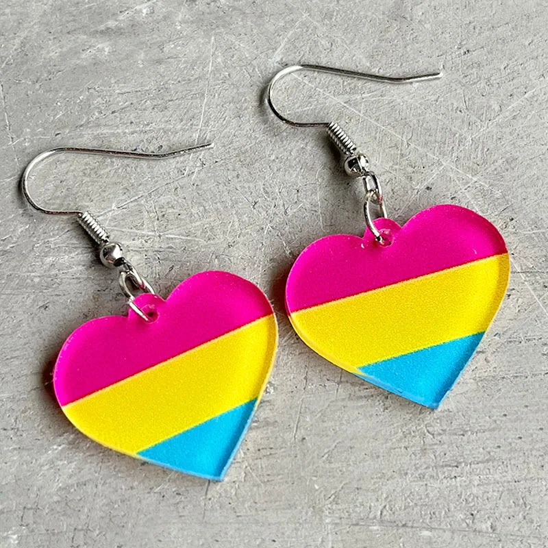 Simply Pride Heart Earrings