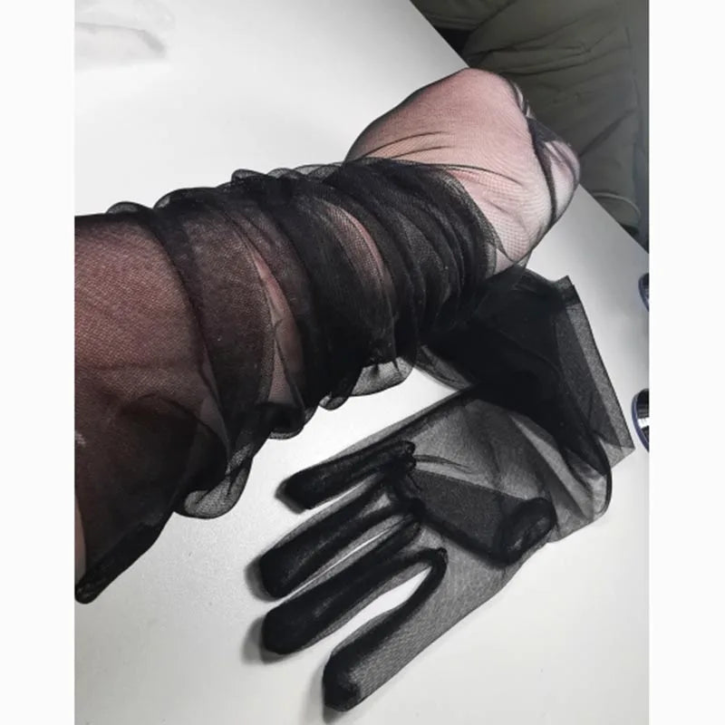 Sheer Elbow Length Gloves