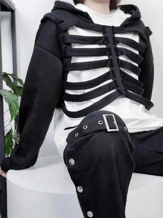 Ribcage Cut-Outs Hoodie
