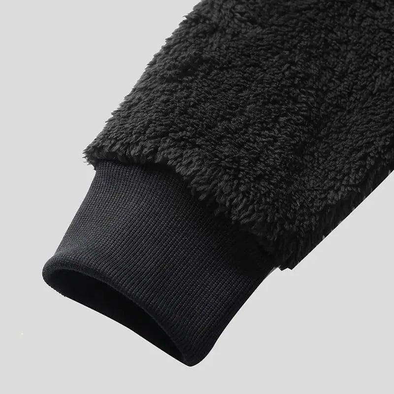 Sleek Faux Fur Zip-Up Sweater