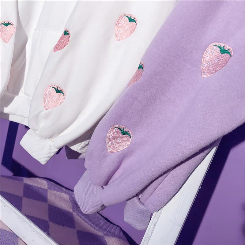 Pastel Strawberries Sweater