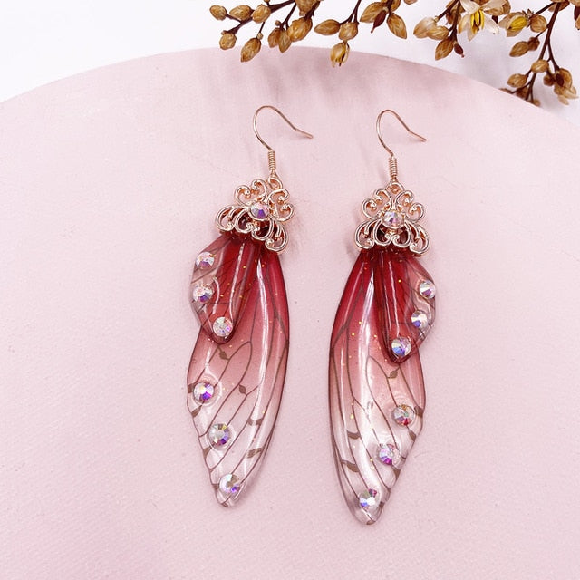 Fairy Wing Drop Earrings